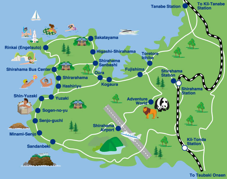 Shirahama map