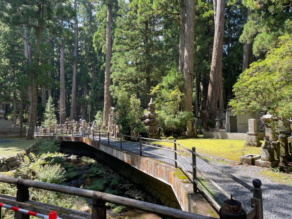Walkway with graves at Okunoin Wakayama Japan
