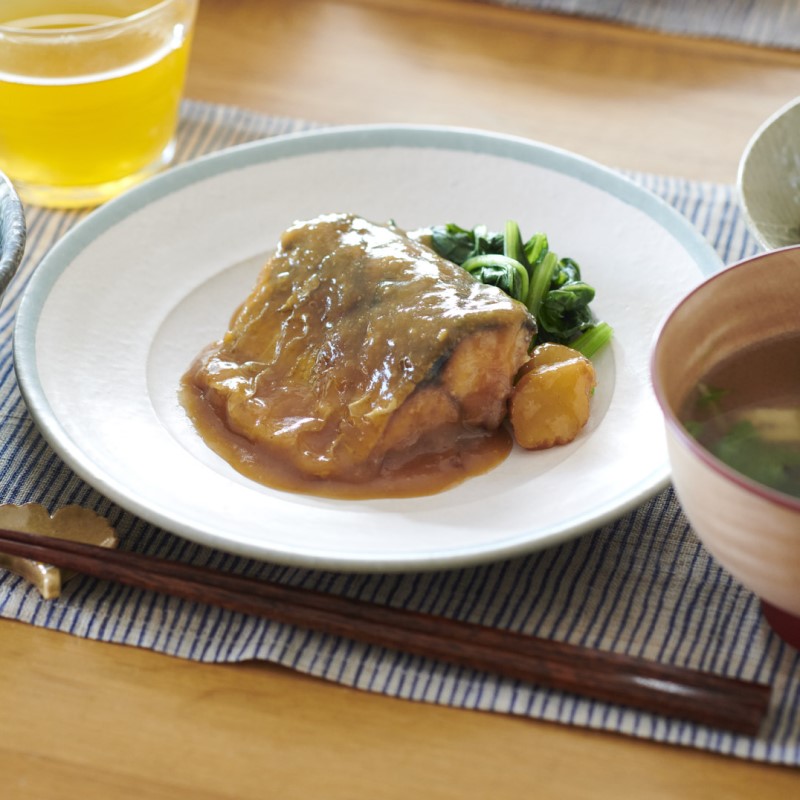 Mackerel cooked in miso