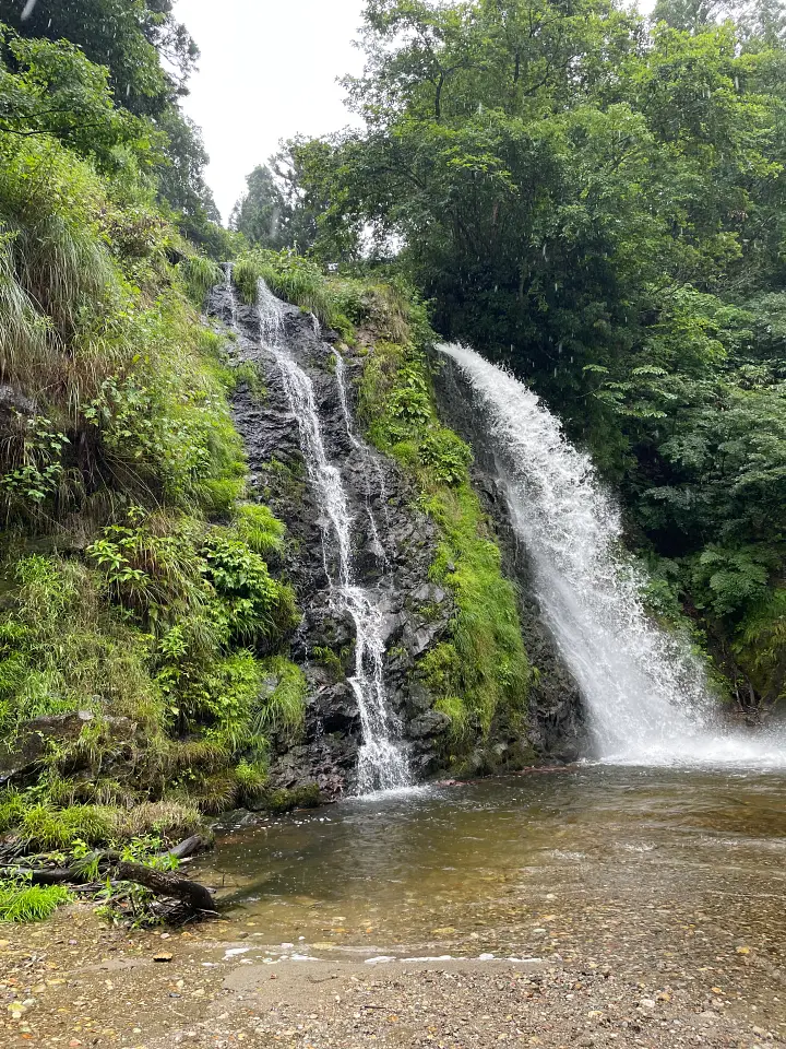 Waterfall at Ginzan Onsen in Yamagata Japan