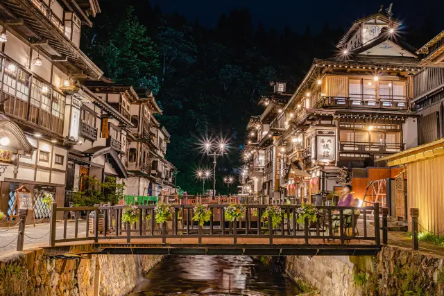 Ginzan Onsen in Yamagata Japan