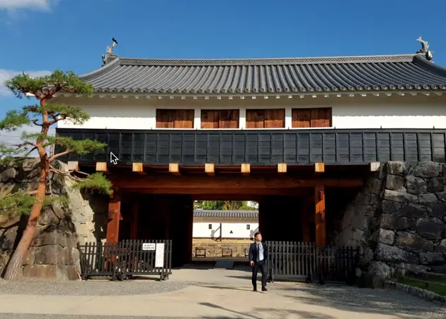 Entrance to Matsumoto Castle in Nagano Japan