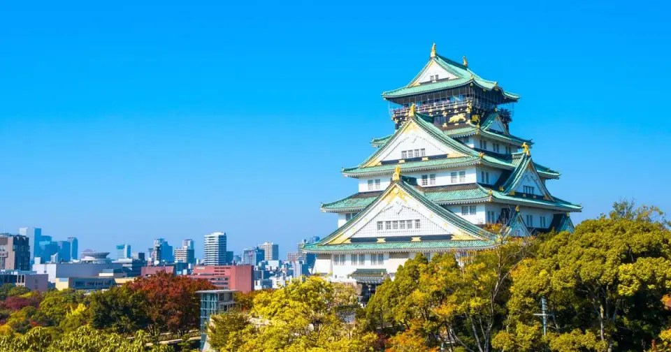 Osaka Castle in Osaka Japan
